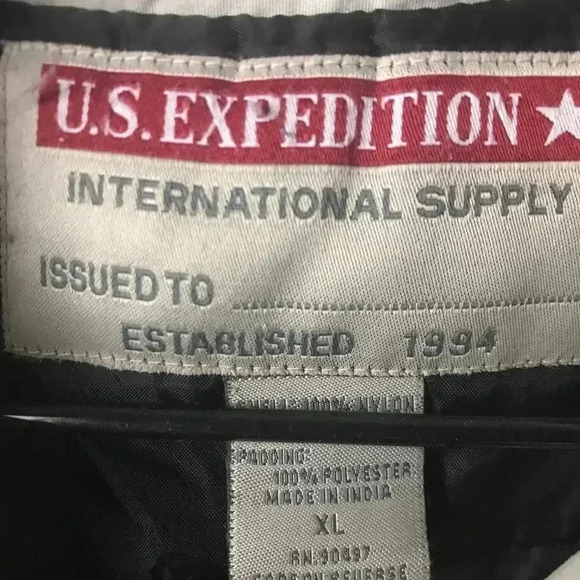 US EXPEDITION MENS SIZE X LARGE ZIP FRONT LIGHTWEIGHT JACKET. LIGHT BEIGE - Picture 4 of 11
